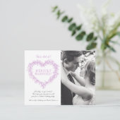 メリー結婚したリー紫のヤドリギのハートクリスマス (スタンド正面)