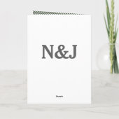 メリー結婚したリー結婚ズ発表ホリデーカード シーズンカード (裏面)