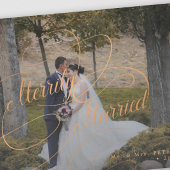 メリー結婚したリー・クリスマス写真の新婚 シーズンカード