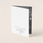 メリー結婚した・クリスマス・シルバー・フォイル・フォト・カード 箔カード (正面)