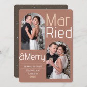 メリー結婚したJoy Christmas新結婚写真 シーズンカード (正面/裏面)