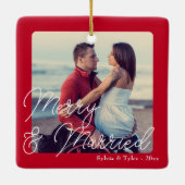 メリー結婚結婚したの セラミックオーナメント (裏面)