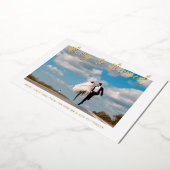 メリー結婚結婚した初めてのクリスマス 箔招待状 (回転した状態)