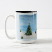 メリー絵を描スのコーパーソナライズされたヒマグ ツートーンマグカップ (左)