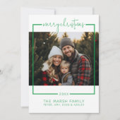 メリー縁どスミニマルクリスグリーン写真 シーズンカード (正面)