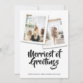 メリー聖降誕祭パーソナライズされた シーズンカード (正面)