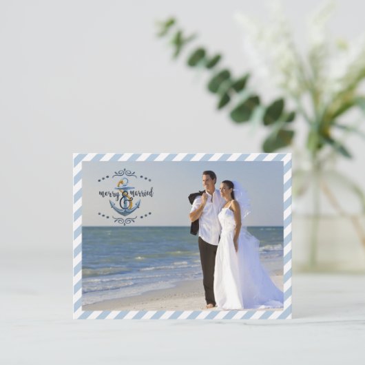 メリー航海の結婚したと青いストライプ写真2 シーズンポストカード (スタンド正面)