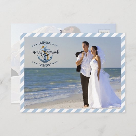 メリー航海の結婚したと青いストライプ写真2 シーズンポストカード (正面/裏面)