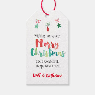 メリー色彩の鮮やかクリスマスオーナメント ギフトタグ