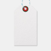 メリー芸術的クリスマスタータンチェックブルゴーニュ ギフトタグ (裏面)