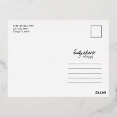 メリー誕生日発表写真 箔シーズンポストカード (裏面)