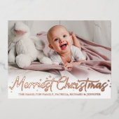 メリー誕生日発表写真 箔シーズンポストカード (正面)