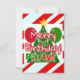 メリー誕生日 招待状