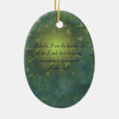 メリー賛美されたオーナメント セラミックオーナメント (裏面)