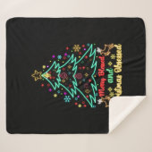 メリー賛美と聖降誕祭 シェルパブランケット (正面(横))