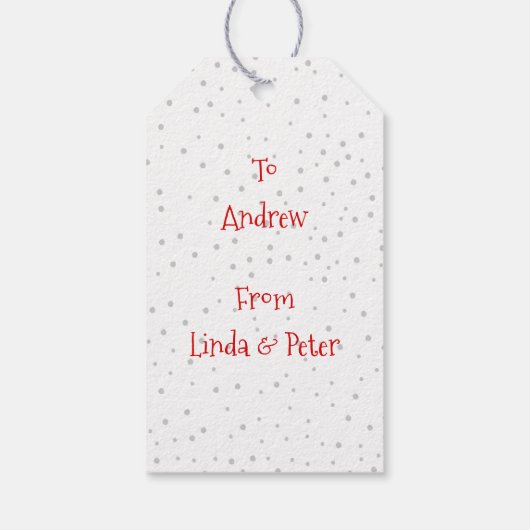 メリー贈り物のラベルにルドルフとストレスマ ギフトタグ (裏面)