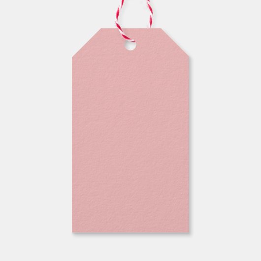 メリー赤と白クリスマス文字付きキャンディーケーン ギフトタグ (裏面)