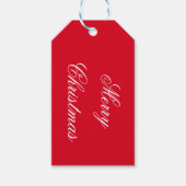 メリー赤と白クリスマス ギフトタグ (正面)