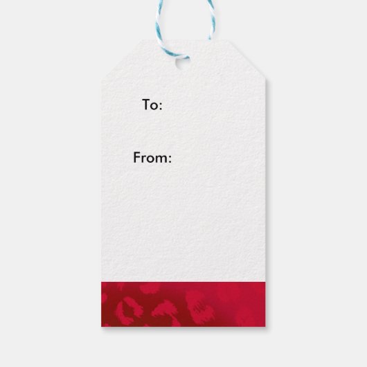 メリー赤と白クリスマス ギフトタグ (裏面)