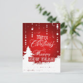 メリー赤と白クリスマス&ハッピーニューイヤー シーズンポストカード (スタンド正面)