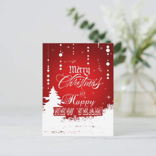 メリー赤と白クリスマス&ハッピーニューイヤー シーズンポストカード (スタンド正面)