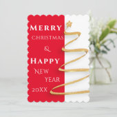 メリー赤と白スクリスフ独身のォトカード (スタンド正面)