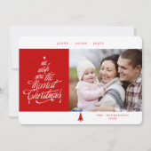 メリー赤と白写真 シーズンカード (正面)