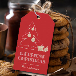 メリー赤 ギフトタグ