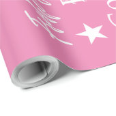 メリー違うスクリスマスピンクの言語 ラッピングペーパー (ロールコーナー)