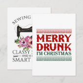 メリー酔っ払いクリスマス 招待状 (正面/裏面)