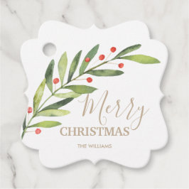 メリー離れス・クリスマス・ブラケットのと果実 フェイバータグ