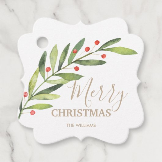 メリー離れス・クリスマス・ブラケットのと果実 フェイバータグ (正面)