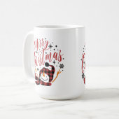 メリー雪だるま コーヒーマグカップ (正面左)