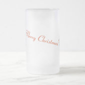 メリー霜の降りたクリスマスリース フロストグラスビールジョッキ (中央)