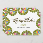 メリー願い 招待状 (正面/裏面)