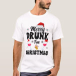 メリー飲Christmasおもしろい Santa Jokeクリスマス Tシャツ<br><div class="desc">メリー飲Christmasおもしろい Santa Jokeクリスマス</div>