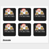 メリー飲Christmas Santa Clausビール スクエアシール (シート)