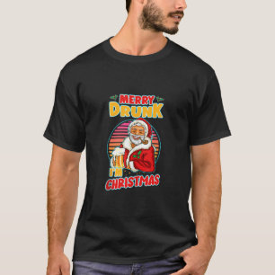 メリー飲I M Christmas Santa 飲 Beer Drinkin Tシャツ