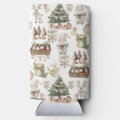 メリー魅力的クリスマスパーソナライズされた スリム缶クーラー (裏面)