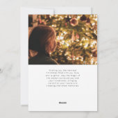 メリー魔法スクリプトSerifクリスマスポートレート写真 シーズンカード (裏面)