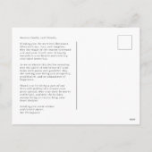 メリー魔法スクリプトSerifクリスマスポートレート写真 シーズンポストカード (裏面)