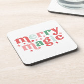 メリー魔法 – ホリカラフルデイタイポグラフィ コースター (左側)