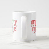 メリー魔法 – ホリカラフルデイタイポグラフィ ジャンボコーヒーマグカップ (裏面)