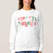 メリー魔法 – ホリカラフルデイタイポグラフィ スウェットシャツ (正面)