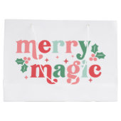 メリー魔法 – ホリカラフルデイタイポグラフィ ラージペーパーバッグ (裏面)