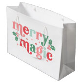 メリー魔法 – ホリカラフルデイタイポグラフィ ラージペーパーバッグ (裏面アングル)
