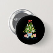 メリー麻雀クリスマスツリーシノワズリーホリデー 缶バッジ (正面&裏面)