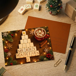 メリー麻雀クリスマス ポストカード