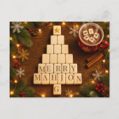 メリー麻雀クリスマス ポストカード (正面)