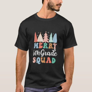 メリー6年生の仲間担任小学校6年生の子供クリスマス Tシャツ